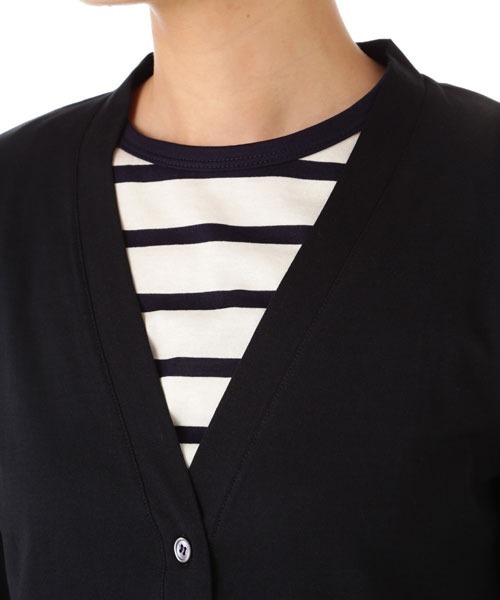 SUNSPEL（サンスペル）の「SUNSPEL / WOMEN’S Q82 PLAIN JERSEY（Tシャツ/カットソー・レディース・ホワイト/ブラック/ネイビー・1/2）」の9枚目の写真