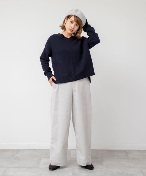 coen（コーエン）の「サーモベレー帽（ハンチング/ベレー帽・レディース・ブラック/ライトグレー/ブラウン・FREE）」の4枚目の写真