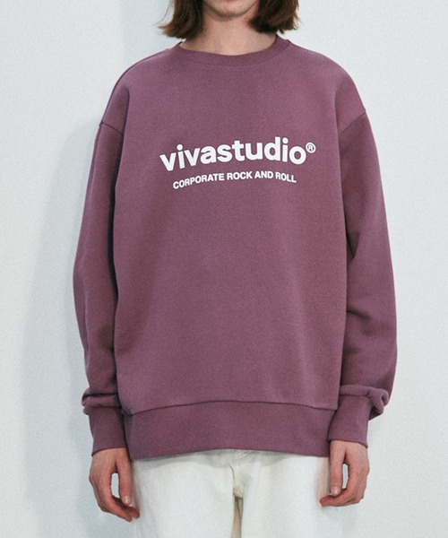 VIVASTUDIO（ビバスタジオ）の「BINAURAL CREWNECK（スウェット・メンズ・ブラック/ピンク/インディゴブルー/ライトグリーン/ミント/バイオレット/コバルトブルー・SMALL/MEDIUM/LARGE/X-LARGE）」の6枚目の写真