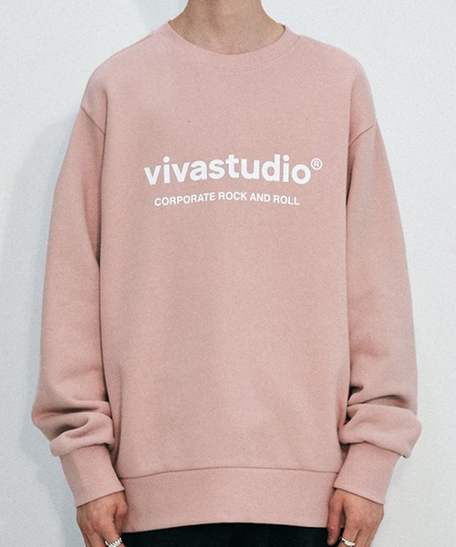 VIVASTUDIO（ビバスタジオ）の「BINAURAL CREWNECK（スウェット・メンズ・ブラック/ピンク/インディゴブルー/ライトグリーン/ミント/バイオレット/コバルトブルー・SMALL/MEDIUM/LARGE/X-LARGE）」の7枚目の写真
