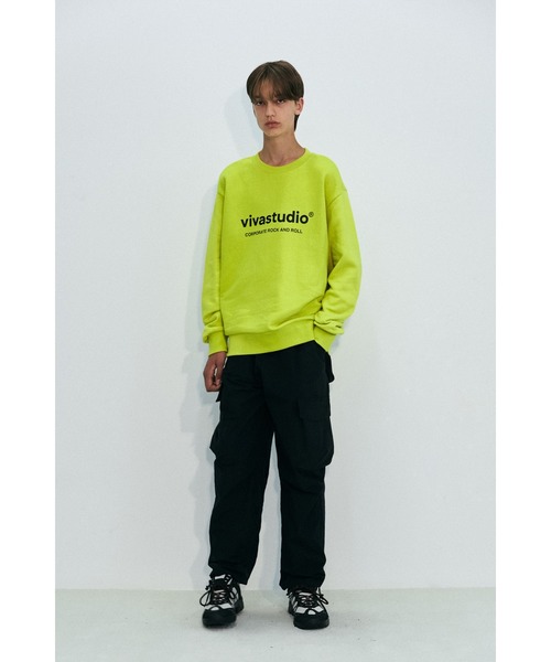 VIVASTUDIO（ビバスタジオ）の「BINAURAL CREWNECK（スウェット・メンズ・ブラック/ピンク/インディゴブルー/ライトグリーン/ミント/バイオレット/コバルトブルー・SMALL/MEDIUM/LARGE/X-LARGE）」の12枚目の写真