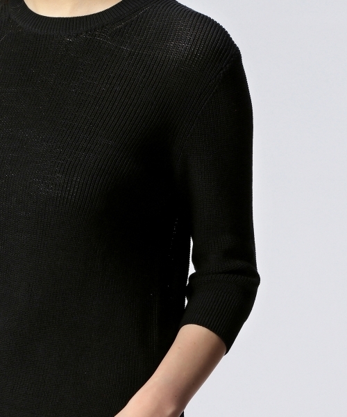 UNITED ARROWS（ユナイテッドアローズ）の「UAB HT-CO アゼ スリット ニット ◆（ニット/セーター・レディース・ブラック/グレー/ロイヤルブルー/ネイビー・フリー）」の9枚目の写真