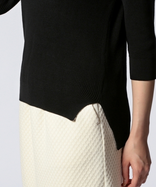 UNITED ARROWS（ユナイテッドアローズ）の「UAB HT-CO アゼ スリット ニット ◆（ニット/セーター・レディース・ブラック/グレー/ロイヤルブルー/ネイビー・フリー）」の10枚目の写真