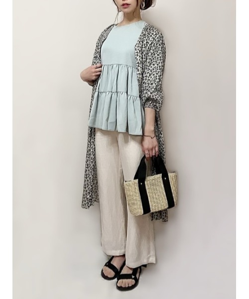 SUGAR BISKET（シュガービスケット）の「ティアードブラウス（シャツ/ブラウス・レディース・ホワイト/ブラック/ベージュ/ネイビー/ミント/スモークピンク・フリー）」の21枚目の写真