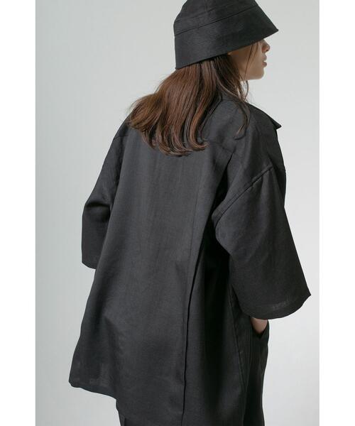 MONKEY TIME（モンキータイム）の「＜monkey time＞ PE/TWL LAPEL SHT/シャツ（シャツ/ブラウス・メンズ・ブラック/ダークグリーン/ナチュラル・MEDIUM/LARGE/X-LARGE/SMALL）」の7枚目の写真