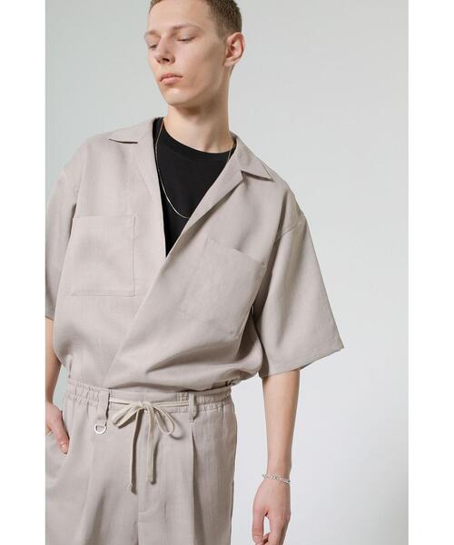 MONKEY TIME（モンキータイム）の「＜monkey time＞ PE/TWL LAPEL SHT/シャツ（シャツ/ブラウス・メンズ・ブラック/ダークグリーン/ナチュラル・MEDIUM/LARGE/X-LARGE/SMALL）」の16枚目の写真