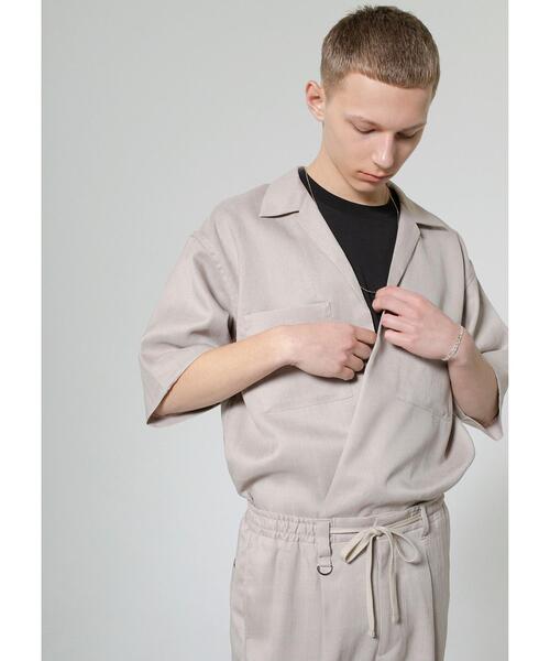 MONKEY TIME（モンキータイム）の「＜monkey time＞ PE/TWL LAPEL SHT/シャツ（シャツ/ブラウス・メンズ・ブラック/ダークグリーン/ナチュラル・MEDIUM/LARGE/X-LARGE/SMALL）」の15枚目の写真