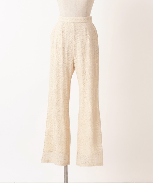 one after another NICE CLAUP（ワンアフターアナザーナイスクラップ）の「レースパンツ（その他パンツ・レディース・オフホワイト/サックスブルー/ベージュ・FREE）」の17枚目の写真