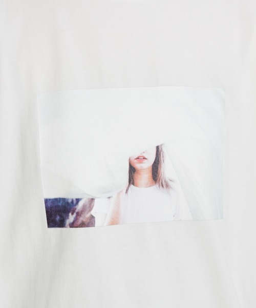 natural couture（ナチュラルクチュール）の「アソート女の子カラーフォトT（Tシャツ/カットソー・レディース・グレー/オフホワイト/ブルー/ライトベージュ・FREE）」の14枚目の写真