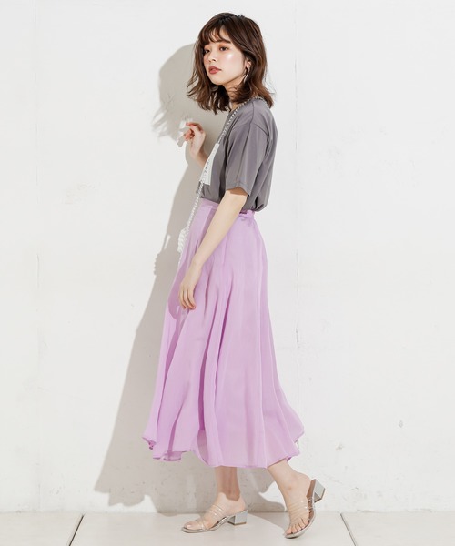 natural couture（ナチュラルクチュール）の「アソート女の子カラーフォトT（Tシャツ/カットソー・レディース・グレー/オフホワイト/ブルー/ライトベージュ・FREE）」の11枚目の写真