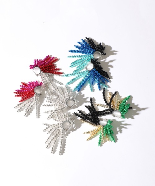 TOGA PULLA（トーガ　プルラ）の「【TOGA PULLA(トーガプルラ)】ビーズイヤリング　TP02-AK272（イヤリング・レディース・レッド/シルバー/ブルー/グリーン・FREE）」の19枚目の写真