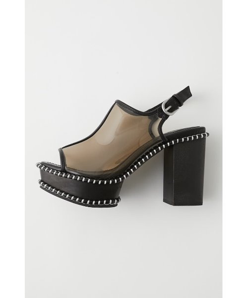 MOUSSY（マウジー）の「WOODEN SOLE CLEAR SABOT（サンダル