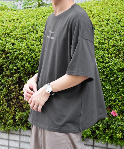 PairPair(ペアペア)の「カップル掃除プリントT(ユニセックス)(Tシャツ/カットソー・レディース・ライトブルー/オフホワイト/ホワイト/サックスブルー/スミクロ/チャコールグレー・FREE)」の20枚目の写真