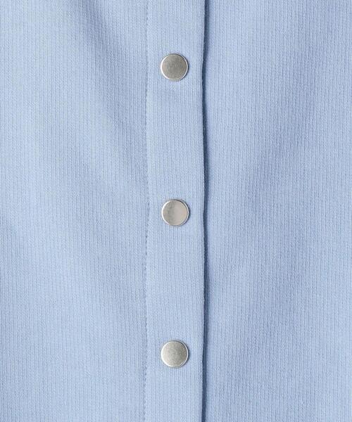 green label relaxing(グリーンレーベルリラクシング)の「〔WEB限定〕ミニ裏毛 スウェット カーディガン(カーディガン/ボレロ・キッズ・ナチュラル/ブラック/コバルトブルー/ライトブルー/ベージュ・145/155/135/105/125/115)」の11枚目の写真