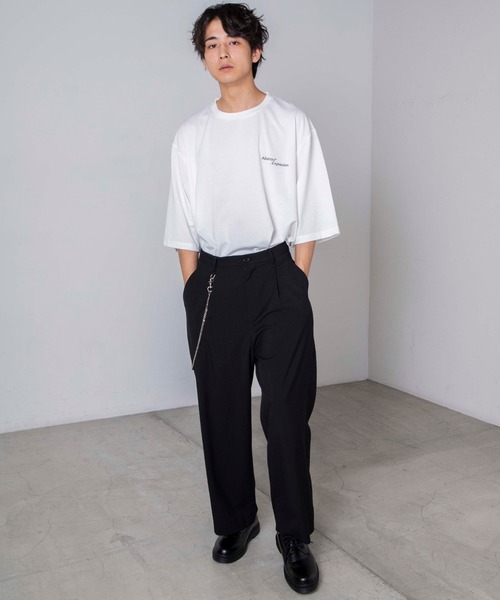 WEGO（ウィゴー）の「WEGO/グラフィックアートビッグシルエットT（Tシャツ/カットソー・メンズ・パープル系その他/ホワイト・MEDIUM/LARGE）」の12枚目の写真