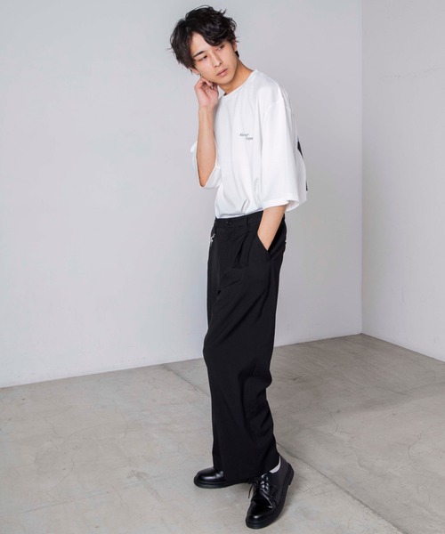 WEGO（ウィゴー）の「WEGO/グラフィックアートビッグシルエットT（Tシャツ/カットソー・メンズ・パープル系その他/ホワイト・MEDIUM/LARGE）」の3枚目の写真