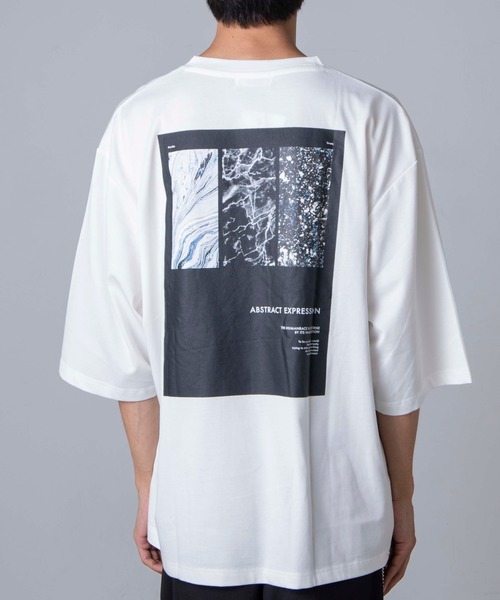 WEGO（ウィゴー）の「WEGO/グラフィックアートビッグシルエットT（Tシャツ/カットソー・メンズ・パープル系その他/ホワイト・MEDIUM/LARGE）」の4枚目の写真