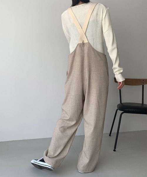 キャナルジーン レッドチョップワークス ハイウエストツイルサロペット CANAL JEAN（キャナルジーン）の「RED CHOP WORKS(レッド