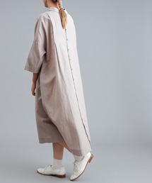 PUAL CE CIN | 【Du noir】麻ドライカルゼワンピース(ワンピース)