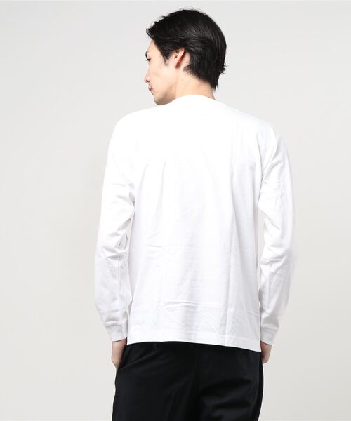 HANES(ヘインズ)の「【Hanes/ヘインズ】 BEEFY LONG SLEEVE ポケットTシャツ 1P クルーネック Tシャツ(Tシャツ/カットソー・メンズ・ホワイト/ブラック/グレー/ネイビー・L/M/XL)」の6枚目の写真