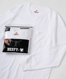 HANES | 【Hanes/ヘインズ】 BEEFY LONG SLEEVE　ポケットTシャツ 1P クルーネック Tシャツ(Tシャツ/カットソー)