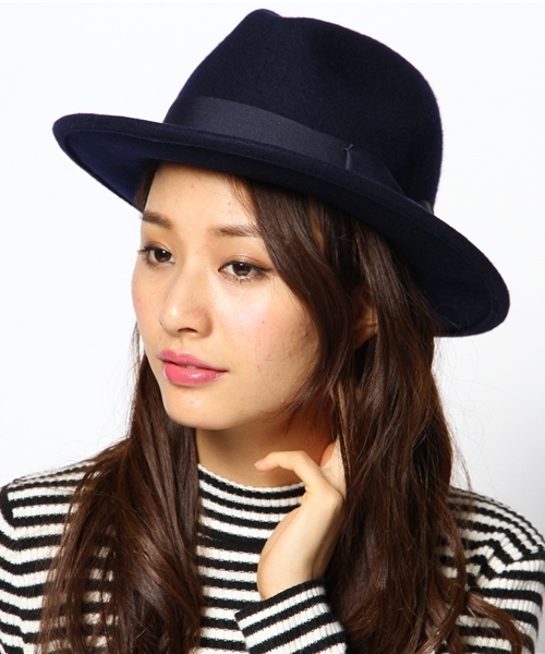 ROSE BUD（ローズバッド）の「(BDH HAT)B0018088 WOOL FELT HAT（ハット・レディース・ブラック/キャメル/ネイビー・ONE SIZE）」の9枚目の写真