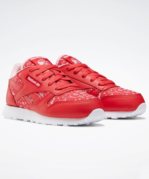 Reebok（リーボック）の「 クラシックレザー / Classic Leather（スニーカー・キッズ・レッド/ホワイト×ピンク・22.0cm/17.0cm/18.0cm/19.0cm/20.0cm/21.0cm）」の7枚目の写真