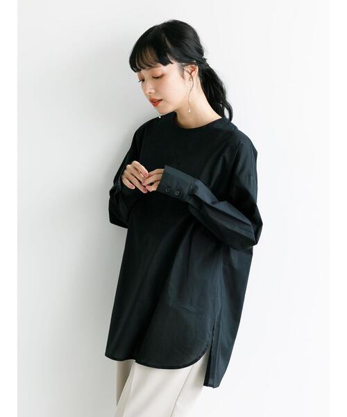 earth music&ecology(アースミュージックアンドエコロジー)の「バックスリットシャツチュニック *(Tシャツ/カットソー・レディース・アイボリー/ライトグレー/ブラック/モカ・FREE)」の14枚目の写真