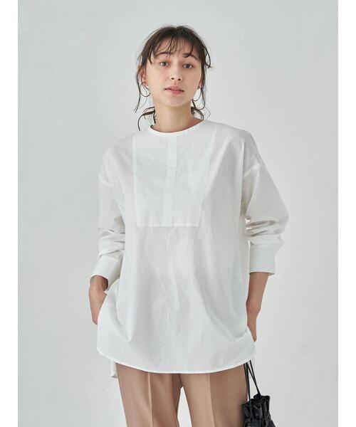 earth music&ecology(アースミュージックアンドエコロジー)の「バックスリットシャツチュニック *(Tシャツ/カットソー・レディース・アイボリー/ライトグレー/ブラック/モカ・FREE)」の16枚目の写真