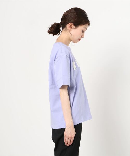 RUSTY(ラスティ)の「RUSTY/ラスティ― スマイリーバックプリントTシャツ 921504(Tシャツ/カットソー・レディース・ホワイト/ブラック/ベージュ/パープル・M/L)」の7枚目の写真