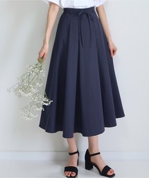 PURIL | 【PURIL】ウェストリボン付き タックフレア スカート(スカート)