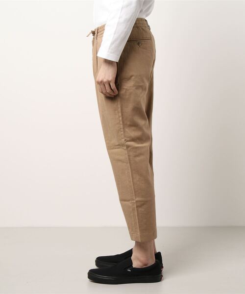 PAZZO（パッゾ）の「【PAZZO】 リネン混コットンツイルストレッチ PT（スラックス・メンズ・ブラック/ネイビー/ベージュ・50/48/46）」の4枚目の写真