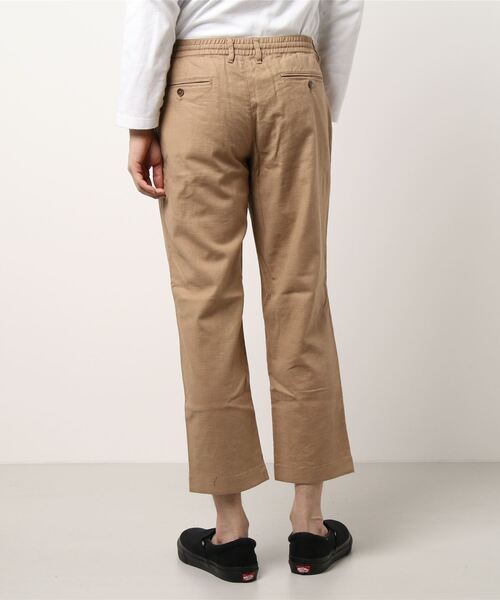 PAZZO（パッゾ）の「【PAZZO】 リネン混コットンツイルストレッチ PT（スラックス・メンズ・ブラック/ネイビー/ベージュ・50/48/46）」の5枚目の写真