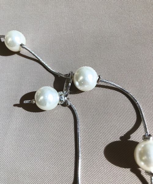 SPIGA（スピーガ）の「パール付チェーンベルト（ベルト・レディース・ホワイト・FREE）」の3枚目の写真