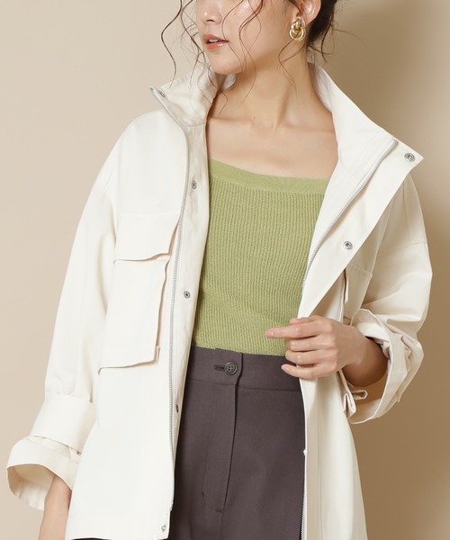 N.(N. Natural Beauty Basic)(エヌエヌナチュラルビューティーベーシック)の「アゼニットキャミタンクトップ(タンクトップ・レディース・ブラック/ホワイト/ベージュ/ライトグリーン・MEDIUM)」の4枚目の写真