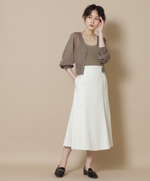 N.(N. Natural Beauty Basic)(エヌエヌナチュラルビューティーベーシック)の「アゼニットキャミタンクトップ(タンクトップ・レディース・ブラック/ホワイト/ベージュ/ライトグリーン・MEDIUM)」の16枚目の写真