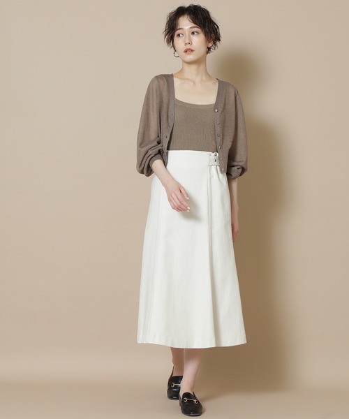 N.(N. Natural Beauty Basic)(エヌエヌナチュラルビューティーベーシック)の「アゼニットキャミタンクトップ(タンクトップ・レディース・ブラック/ホワイト/ベージュ/ライトグリーン・MEDIUM)」の14枚目の写真