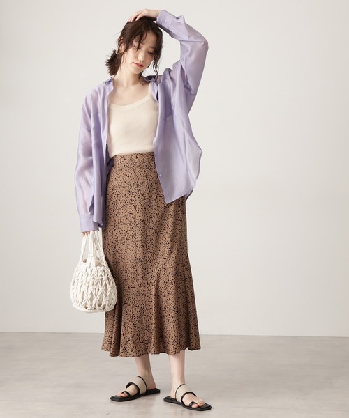 N.(N. Natural Beauty Basic)(エヌエヌナチュラルビューティーベーシック)の「アゼニットキャミタンクトップ(タンクトップ・レディース・ブラック/ホワイト/ベージュ/ライトグリーン・MEDIUM)」の15枚目の写真