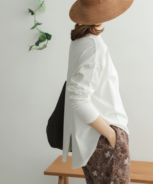 URBAN RESEARCH DOORS（アーバンリサーチドアーズ）の「ガーメントダイカットロングスリーブ（Tシャツ/カットソー・レディース・ブラック/オフホワイト/グレー系その他/イエロー・ONE）」の2枚目の写真