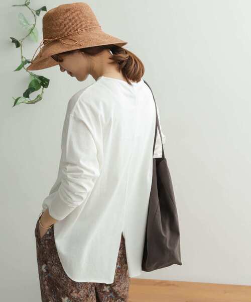 URBAN RESEARCH DOORS（アーバンリサーチドアーズ）の「ガーメントダイカットロングスリーブ（Tシャツ/カットソー・レディース・ブラック/オフホワイト/グレー系その他/イエロー・ONE）」の5枚目の写真