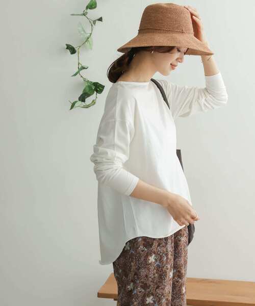 URBAN RESEARCH DOORS（アーバンリサーチドアーズ）の「ガーメントダイカットロングスリーブ（Tシャツ/カットソー・レディース・ブラック/オフホワイト/グレー系その他/イエロー・ONE）」の6枚目の写真