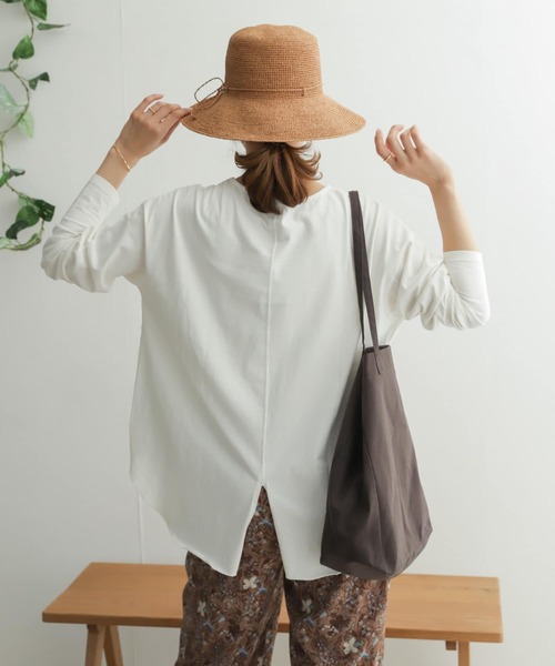 URBAN RESEARCH DOORS（アーバンリサーチドアーズ）の「ガーメントダイカットロングスリーブ（Tシャツ/カットソー・レディース・ブラック/オフホワイト/グレー系その他/イエロー・ONE）」の7枚目の写真