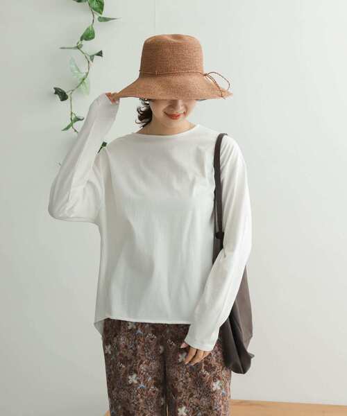 URBAN RESEARCH DOORS（アーバンリサーチドアーズ）の「ガーメントダイカットロングスリーブ（Tシャツ/カットソー・レディース・ブラック/オフホワイト/グレー系その他/イエロー・ONE）」の9枚目の写真