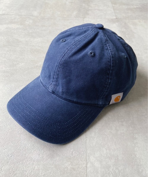Carhartt（カーハート）の「【Carhartt カーハート】ウォッシュドツイルキャップ Cotton Canvas Cap（キャップ・メンズ・ネイビー/ブラウン/グレー/ブラック・FREE）」の4枚目の写真