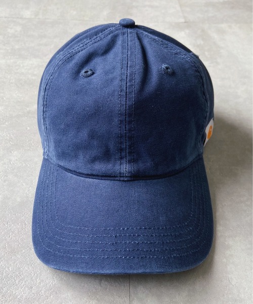 Carhartt（カーハート）の「【Carhartt カーハート】ウォッシュドツイルキャップ Cotton Canvas Cap（キャップ・メンズ・ネイビー/ブラウン/グレー/ブラック・FREE）」の9枚目の写真