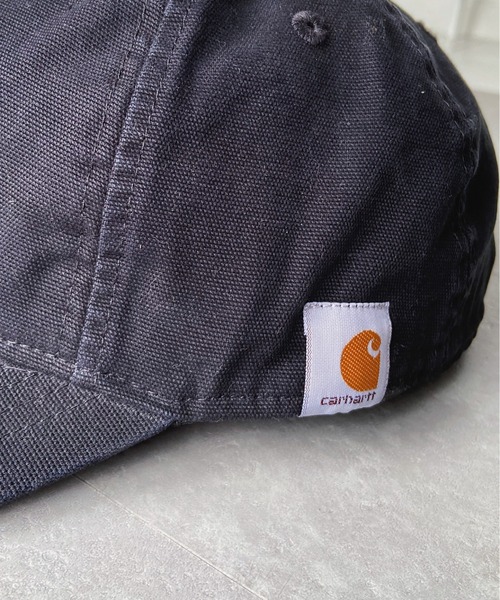 Carhartt（カーハート）の「【Carhartt カーハート】ウォッシュドツイルキャップ Cotton Canvas Cap（キャップ・メンズ・ネイビー/ブラウン/グレー/ブラック・FREE）」の17枚目の写真