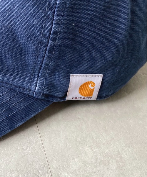 Carhartt（カーハート）の「【Carhartt カーハート】ウォッシュドツイルキャップ Cotton Canvas Cap（キャップ・メンズ・ネイビー/ブラウン/グレー/ブラック・FREE）」の8枚目の写真