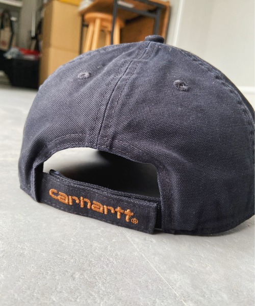 Carhartt（カーハート）の「【Carhartt カーハート】ウォッシュドツイルキャップ Cotton Canvas Cap（キャップ・メンズ・ネイビー/ブラウン/グレー/ブラック・FREE）」の14枚目の写真