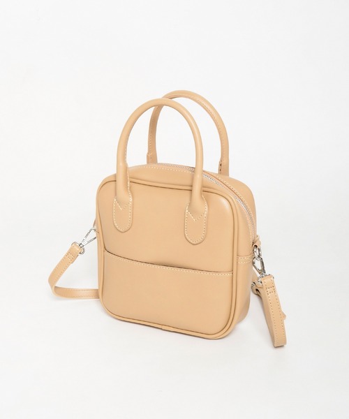 Crisp（クリスプ）の「2wayスクエアミニバッグ（ハンドバッグ・レディース・ベージュ/アイボリー/ブラック・FREE）」の16枚目の写真