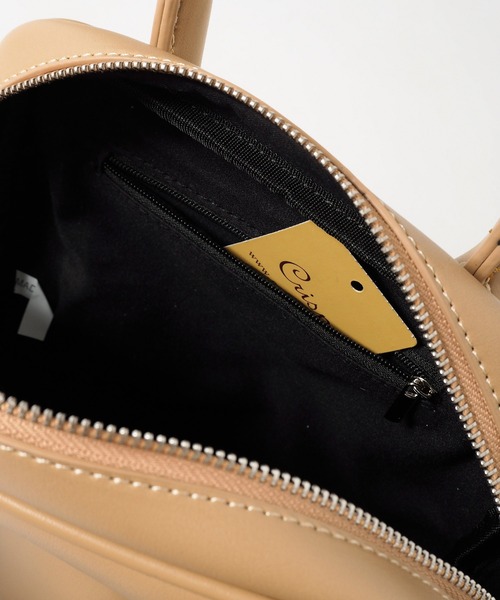 Crisp（クリスプ）の「2wayスクエアミニバッグ（ハンドバッグ・レディース・ベージュ/アイボリー/ブラック・FREE）」の11枚目の写真